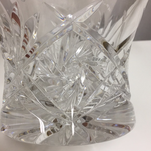Vintage Cut Crystal Basket with Handle - Picture 2 of 6